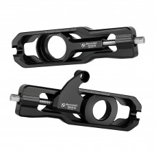 Bonamici Racing Chain Adjuster with Caliper Support, Black for the Yamaha YZF R6 2017-2024 Bonamici Racing Chain Adjuster with Caliper Support, Black for the Yamaha YZF R6 2017-2024